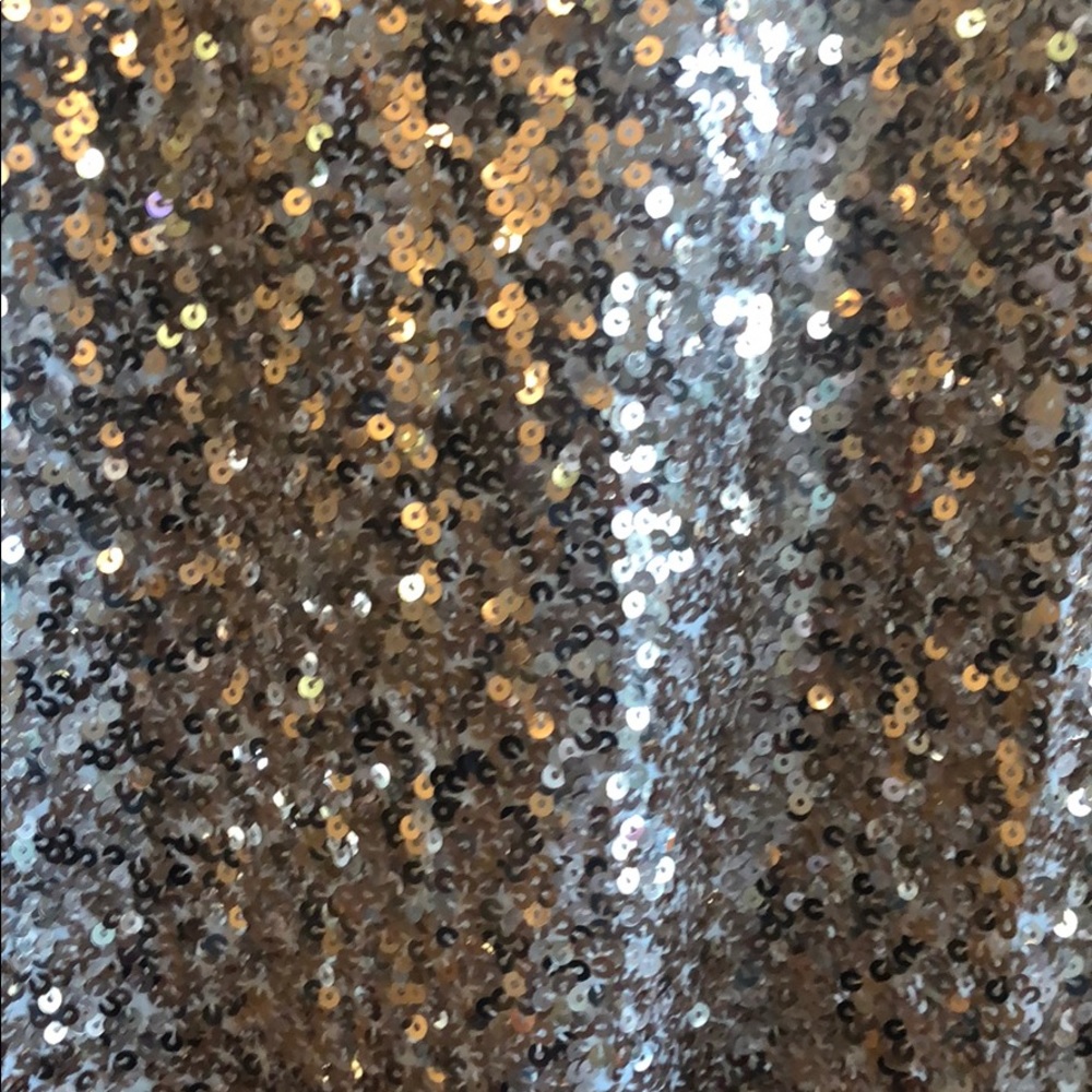 Express Gold Sequin Tank Size M - Picture 2 of 3